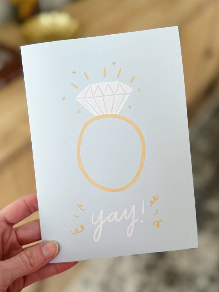 Tarjeta de compromiso para venta al por mayor de Shea Lettering