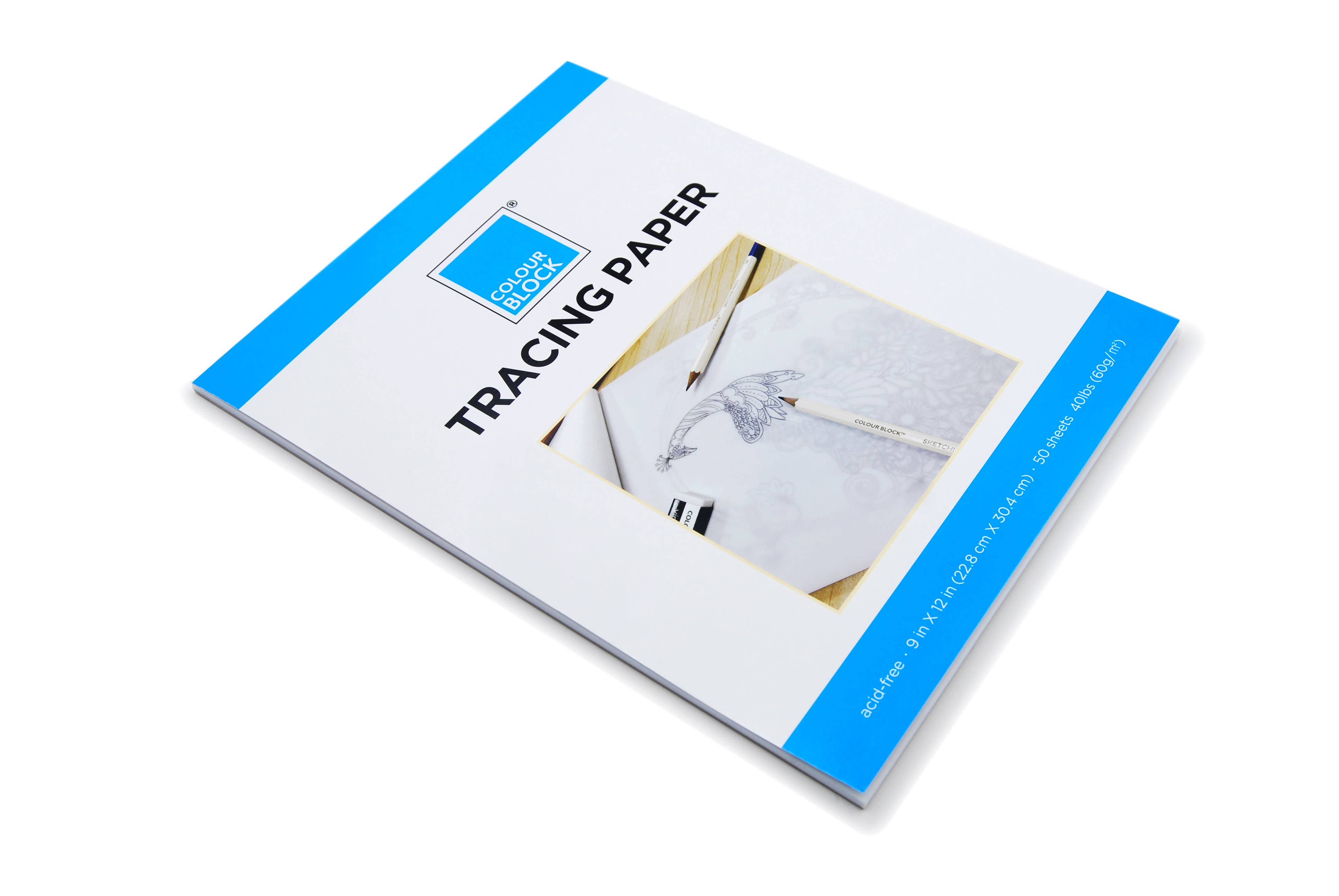 COLOUR BLOCK - Wholesale Tracing Paper - COLOUR BLOCK Tracing Paper Pad - 50 sheets2