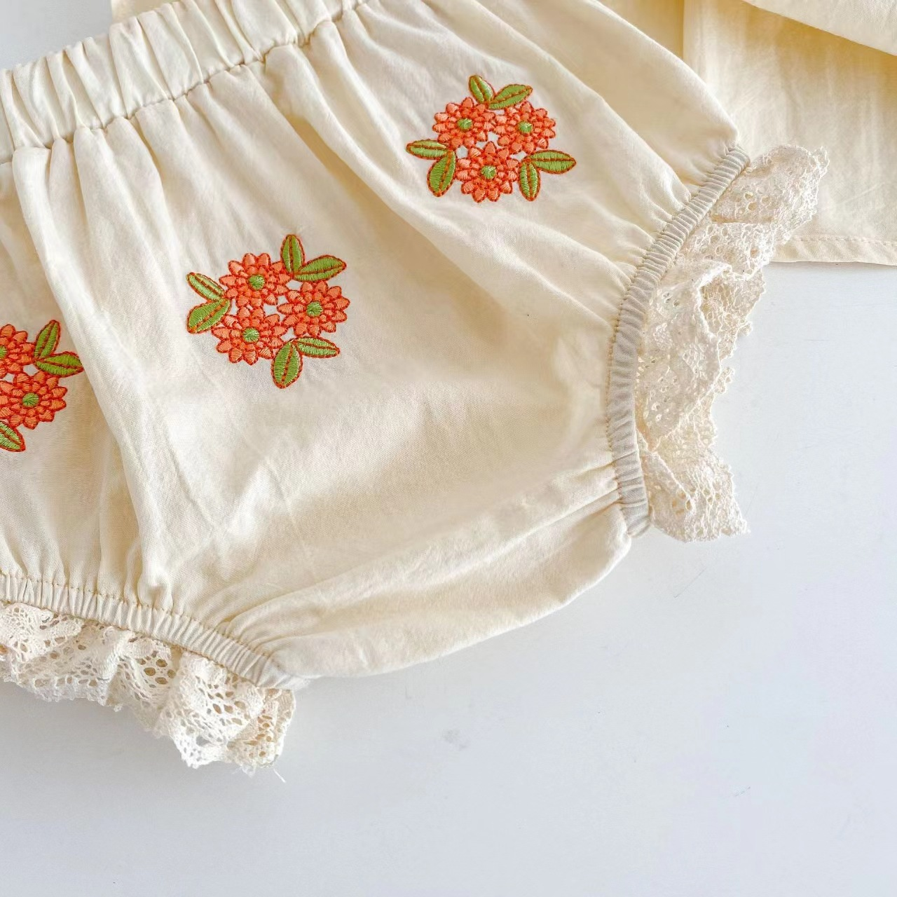 Annie & Charles - Wholesale Top & Short Set - Baby - Annie & Charles® children's clothing set summer flower6