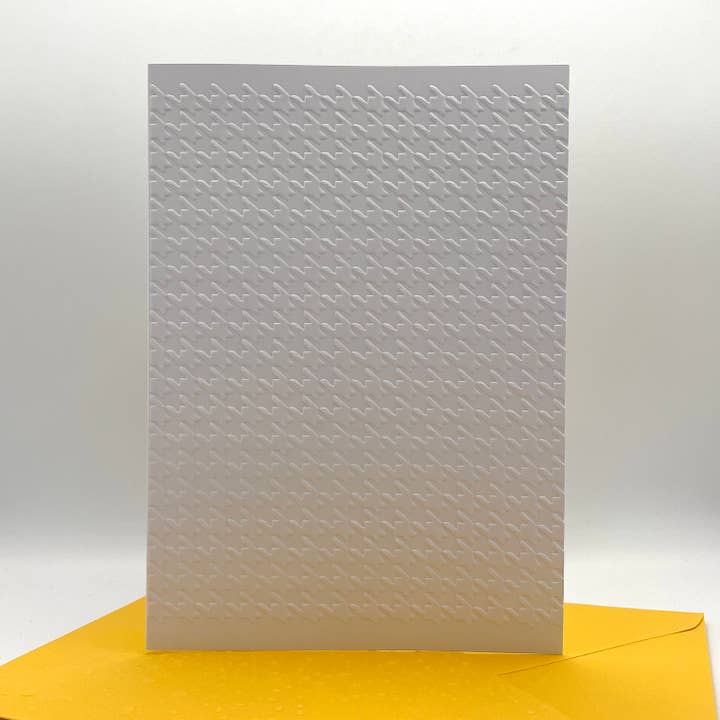 Houndstooth Embossed Notecards - Pack of 6 for wholesale by Looks Inviting