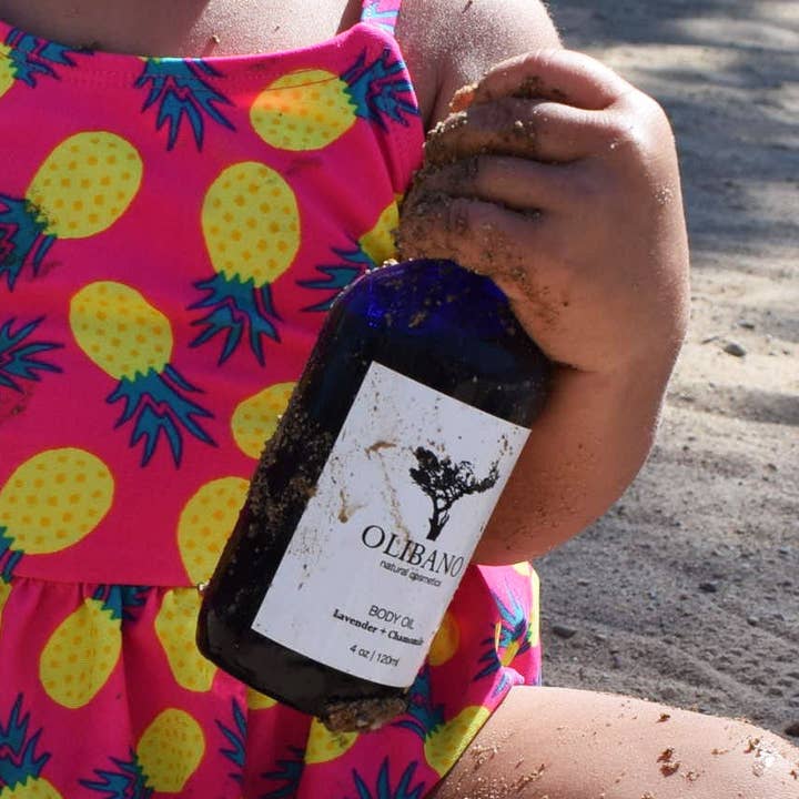 Soothing Body Oil | Lavender + Chamomile for wholesale by Olibano Naturals