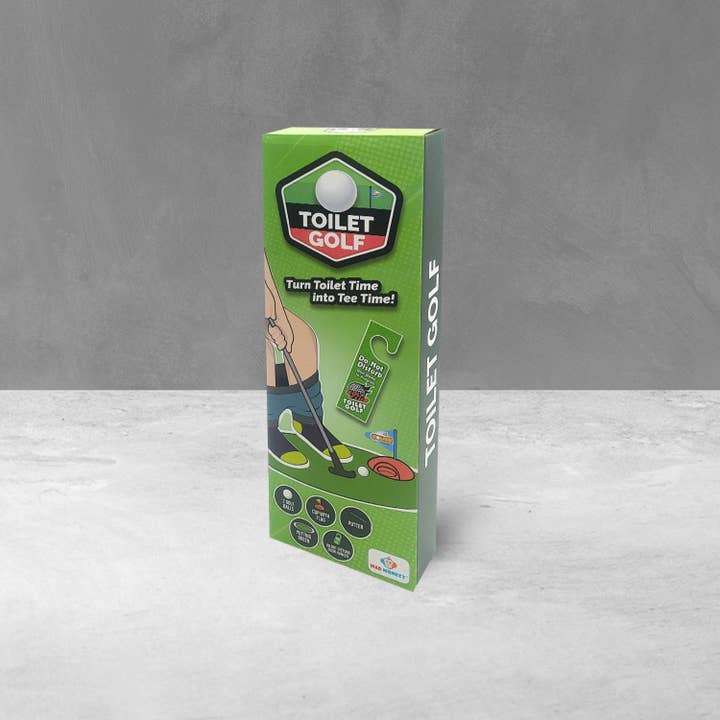 Thumbs Up GmbH - Vendita all'ingrosso Regalo divertente/originale - Set da toilette da golf per casa, gioco di minigolf per luoghi tranquilli