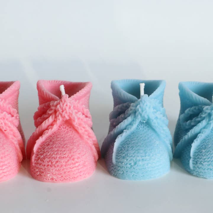 Baby Shower Candle Favors - Booties for wholesale by SugarByrd
