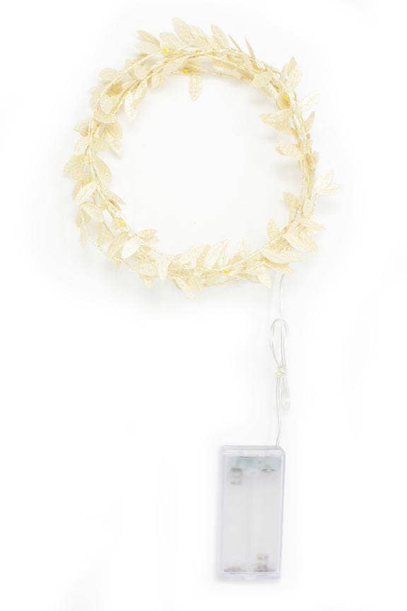 20 LED Gold Leaf Fairy Lights Battery Operated - warm white for wholesale on Faire1