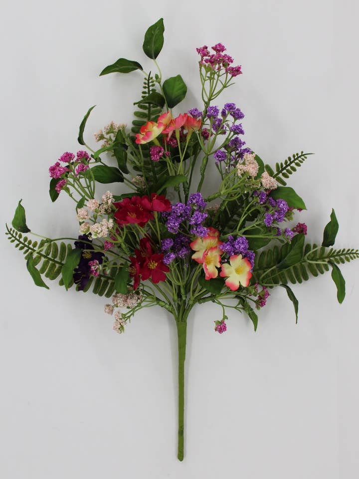 16 IN MIXED WILDFLOWERS BUSH-65579 for wholesale by General Wholesale Inc