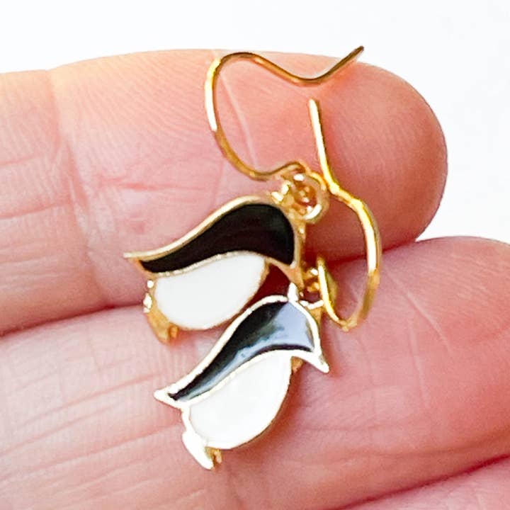 Nest Pretty Things - Wholesale Earrings - Kids - Kids' Tiny Cute Penguin Earrings and Clip-Ons0