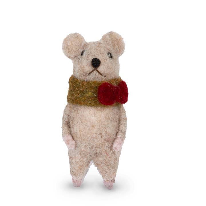 Blossom Bucket & Crossroads Home - Wholesale Christmas Decoration - Felt Christmas Mouse