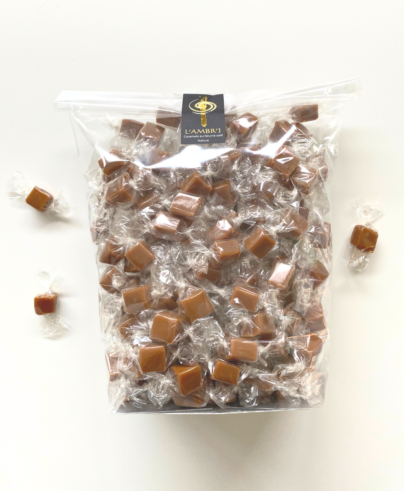 L'ambr'1 - Wholesale Caramel - Confectionery - Salted butter caramels - 1kg1