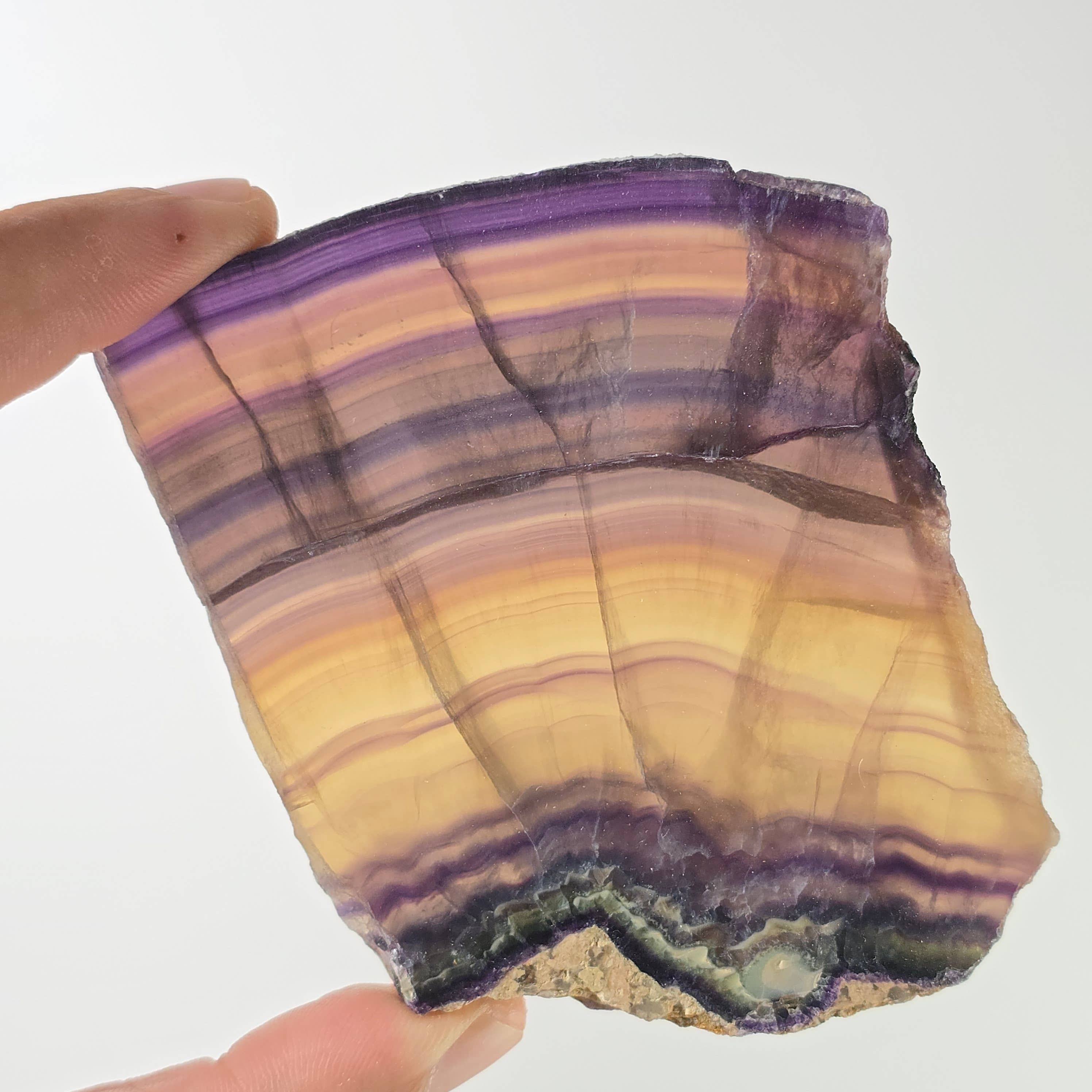 Aquamarine Daydream Wholesale - Wholesale Spiritual Stone/Crystal - 9pc Banded Fluorite Slabs Flat ~ Polished Mineral Flats4