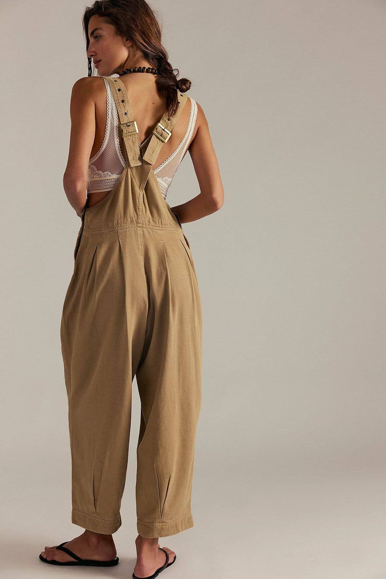 Hope & Sunshine - Wholesale Overalls - Women's - Loose Fit Sleeveless Denim Overalls5