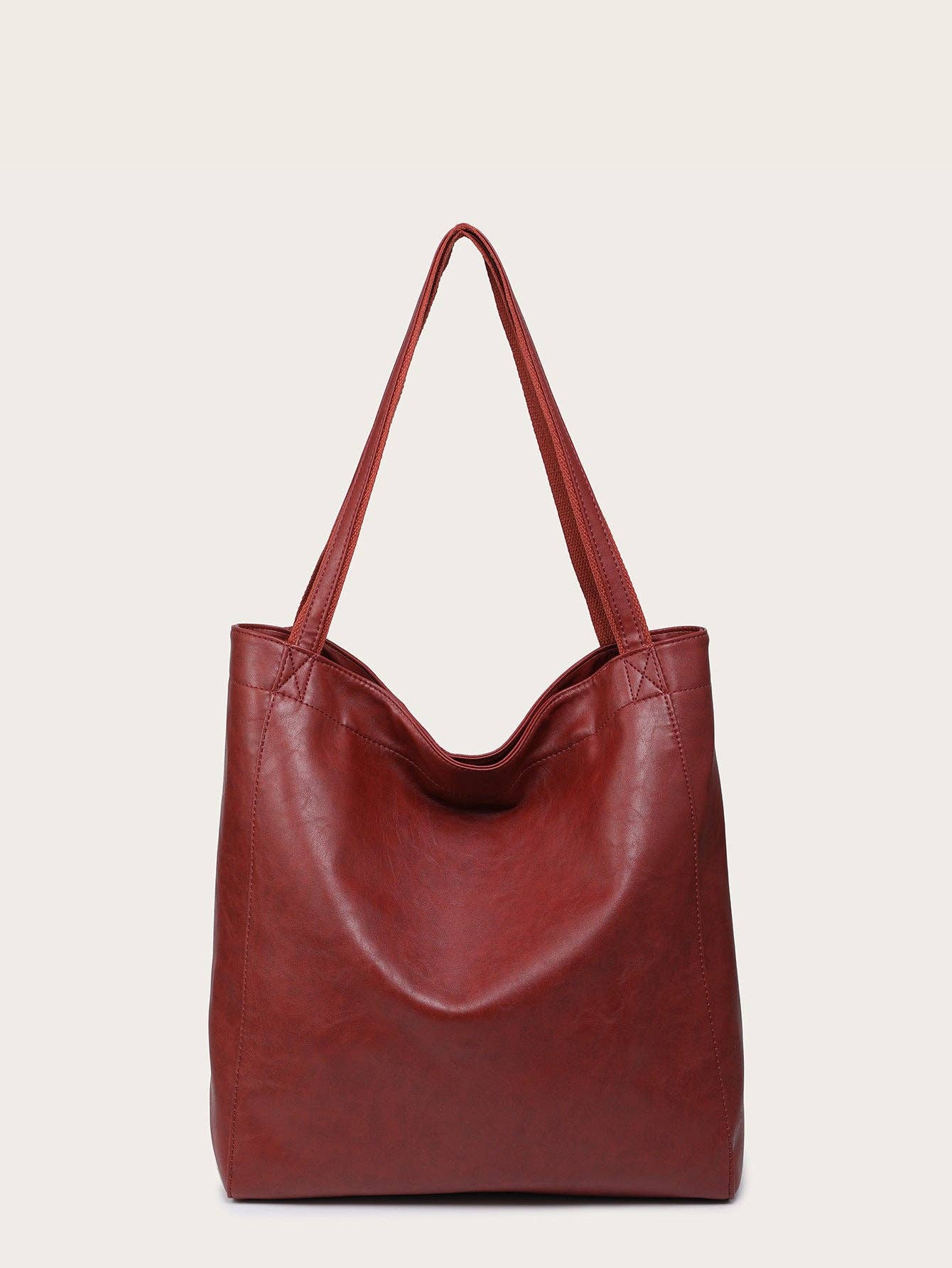 Suhkasana – wholesale Tote bag – Women's – Vintage Soft Leather Tote Bag with Pocket Large Capacity8