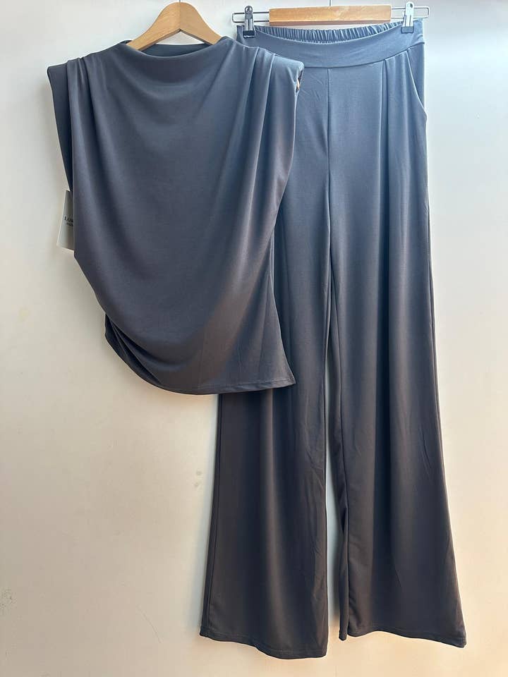 LORIANE - Wholesale Top & Pant Set (NOT Loungewear) - Women's - 10064 Solid set