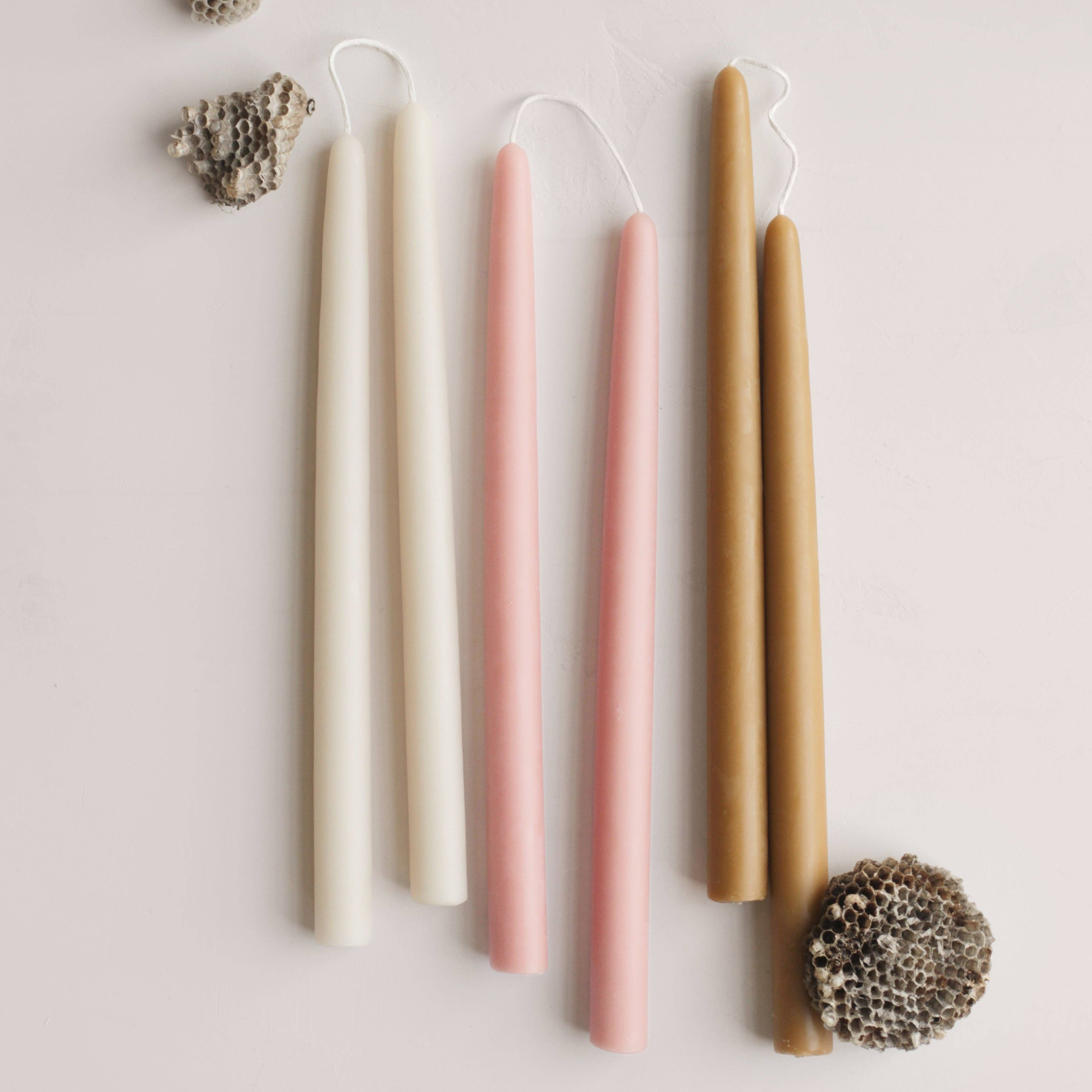 The Floral Society - Wholesale Tapered Candle/Candlestick - 12" Beeswax Taper Candles3