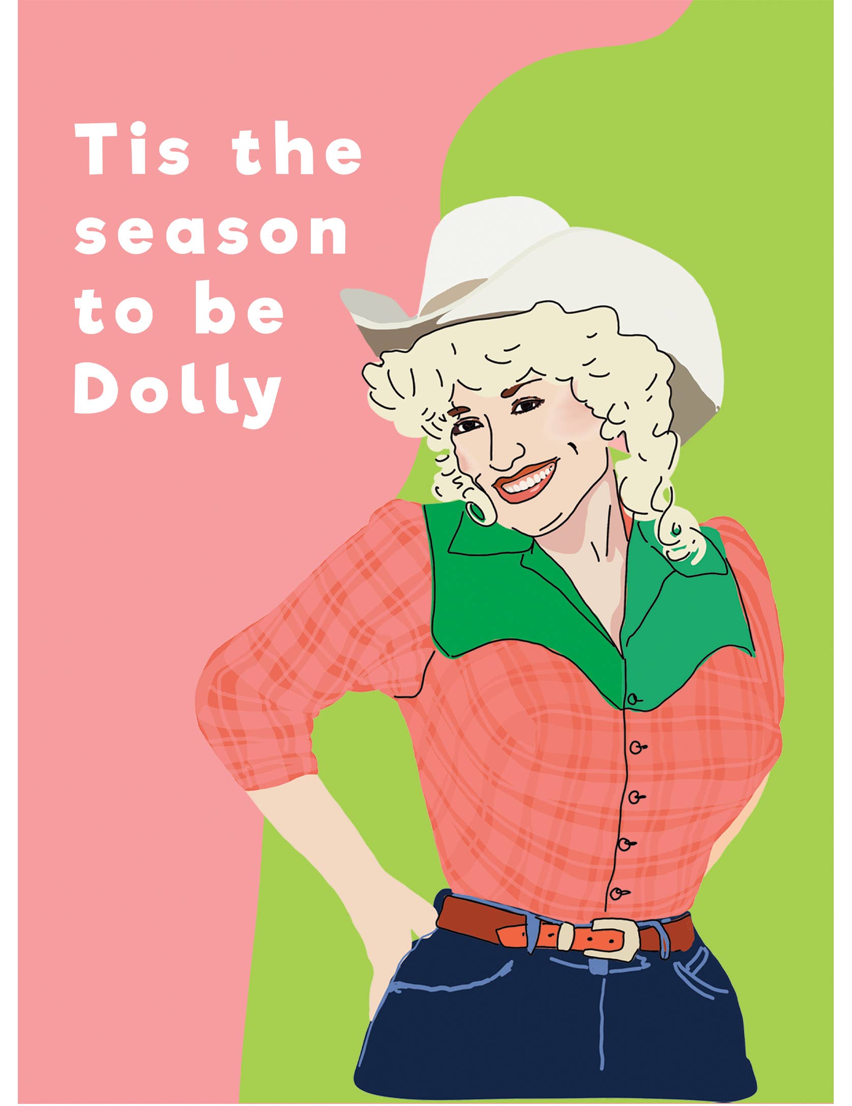Drawn Goods - Wholesale Gift Bag - Tis the season to be Dolly Christmas Dolly Parton Gift Bag2