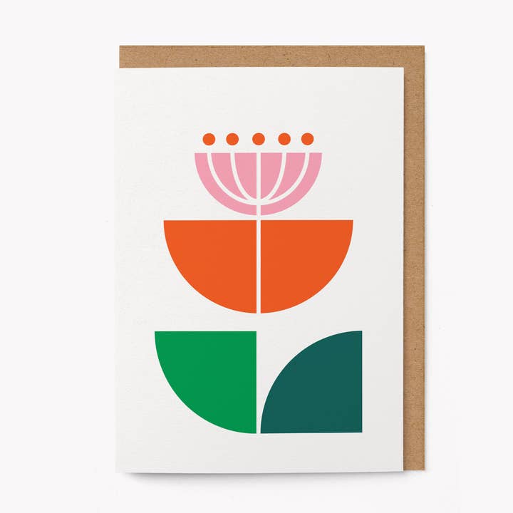 Graphic Factory - Wholesale Gewone wenskaart - Flower No 16 - Wenskaart voor elke dag0