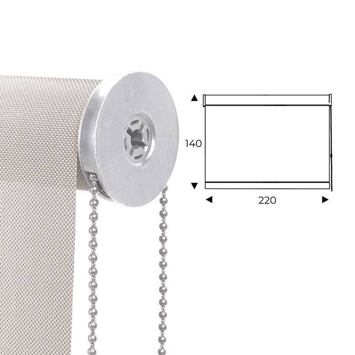 cortina enrollable 220cm blanco para venta al por mayor de Rocada Spain