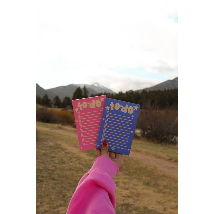 Raine Company - Wholesale Notepad - Stary Night To Do Notepad Pink1