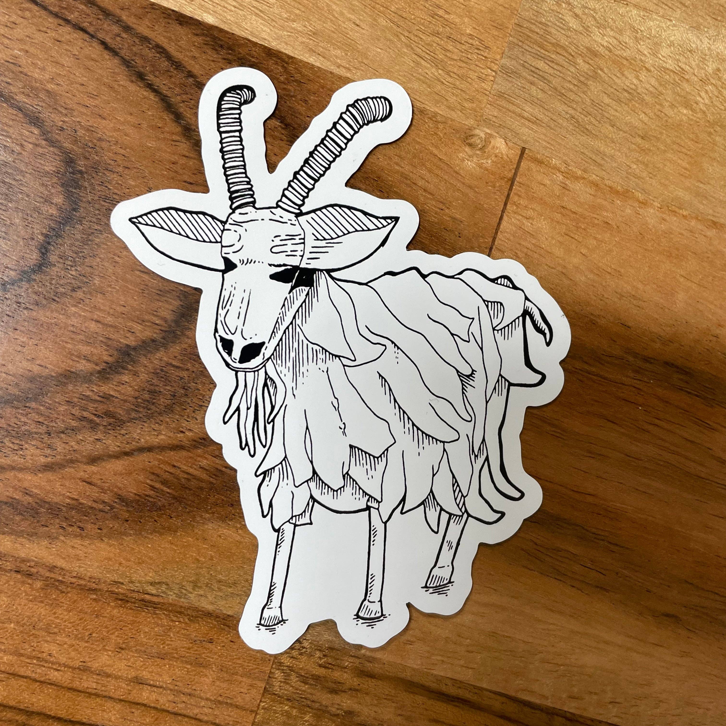 The PNW Dream - Wholesale Magnet - Spokane Garbage Goat - Cut Magnet1