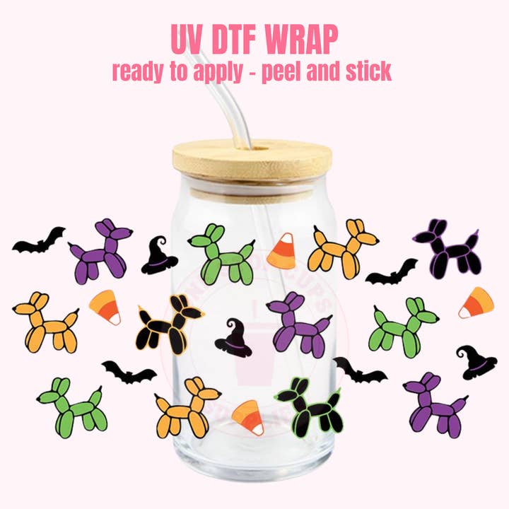 UV DTF Cup Wrap Halloween 226 for wholesale by One Stop Cups