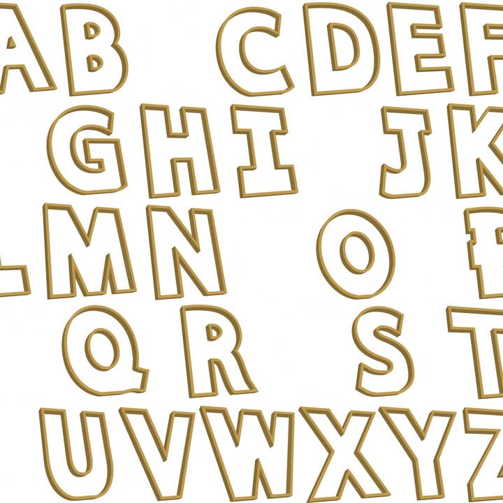 Manchester Craft Blanks – wholesale Craft supplies – 20cm Open fillable original letters1