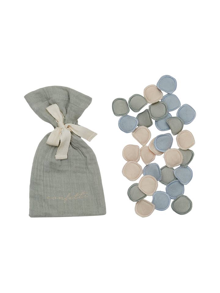 Musselin Confetti 'Azul' por atacado de Leevje