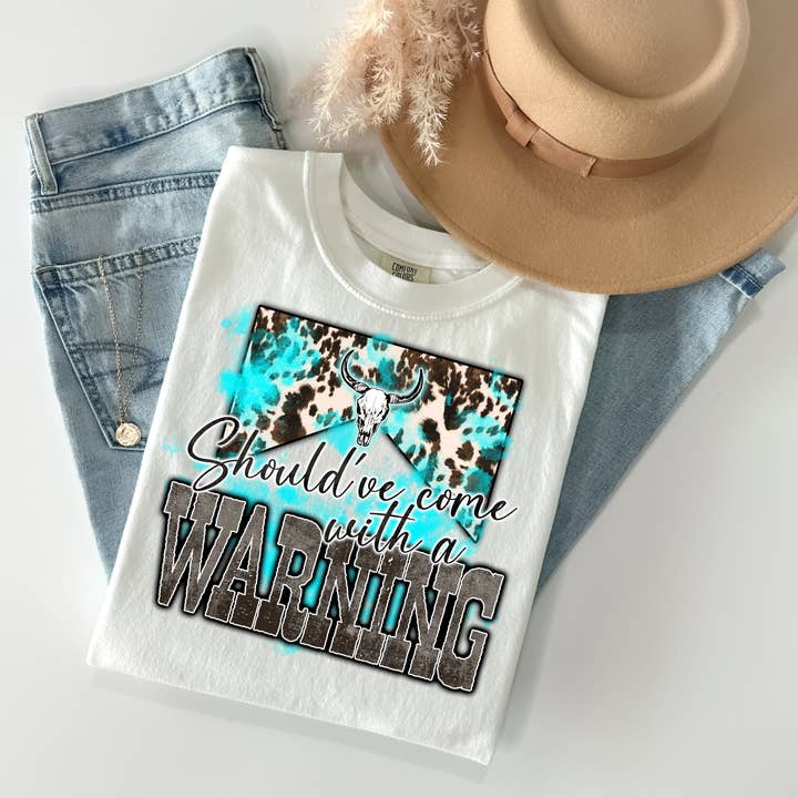 Turquoise Should Have Come with a Warning, Comfort Colors for wholesale by ZZ Threadz