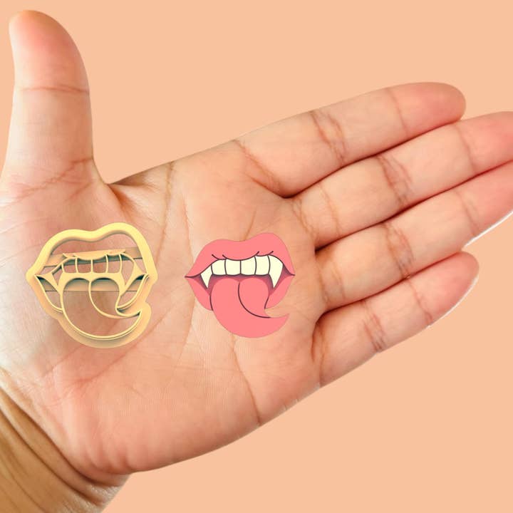 Fangs Vampire Clay cutter for wholesale by Roussell Prints and Demand LLC