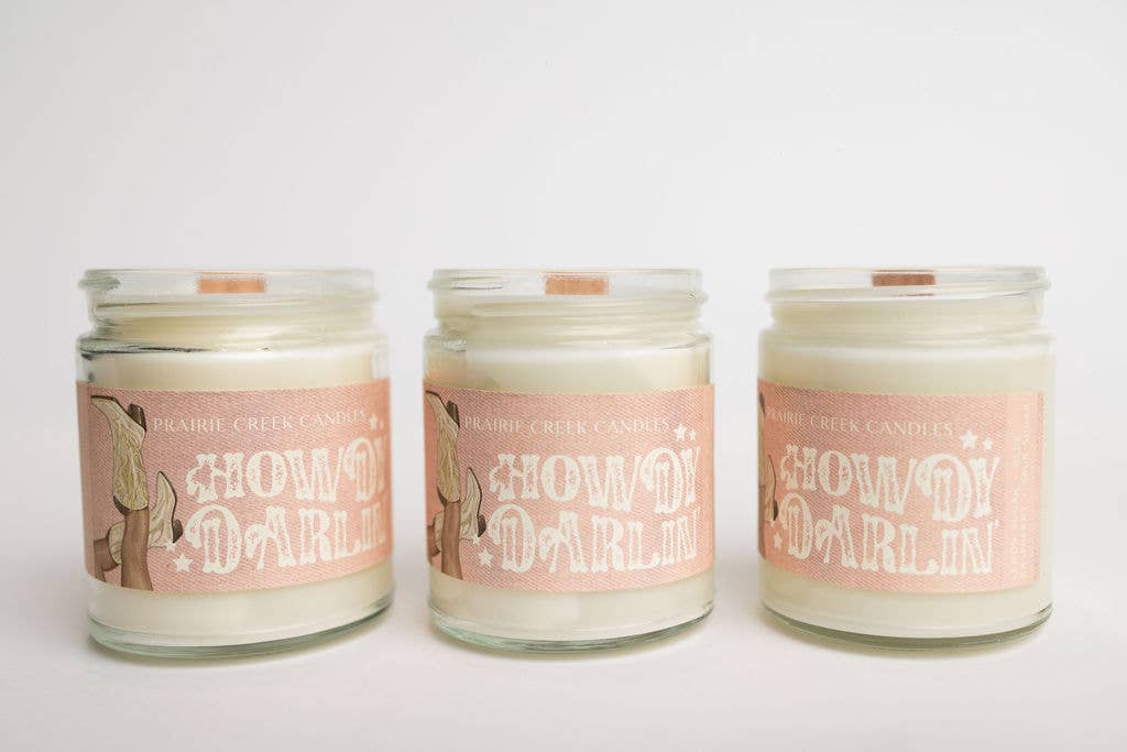 Prairie Creek Candles - Wholesale Car Freshener - Unisex - HOWDY DARLIN' | NON TOXIC SOY WAX CANDLE | FALL COLLECTION1