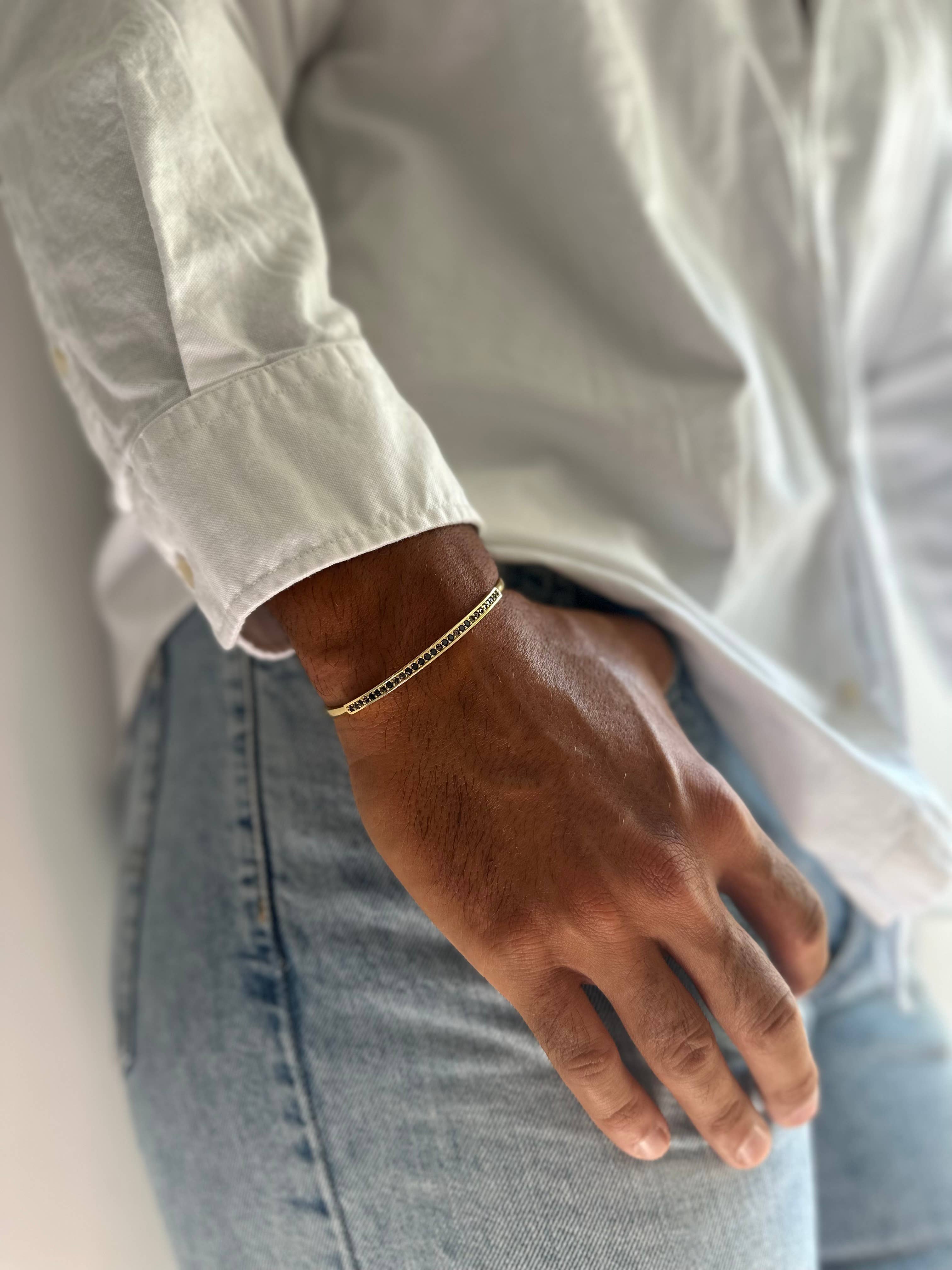 Christina Christi - Vente Bracelet manchette - Bracelet jonc en or pour homme, bracelet manchette en or1