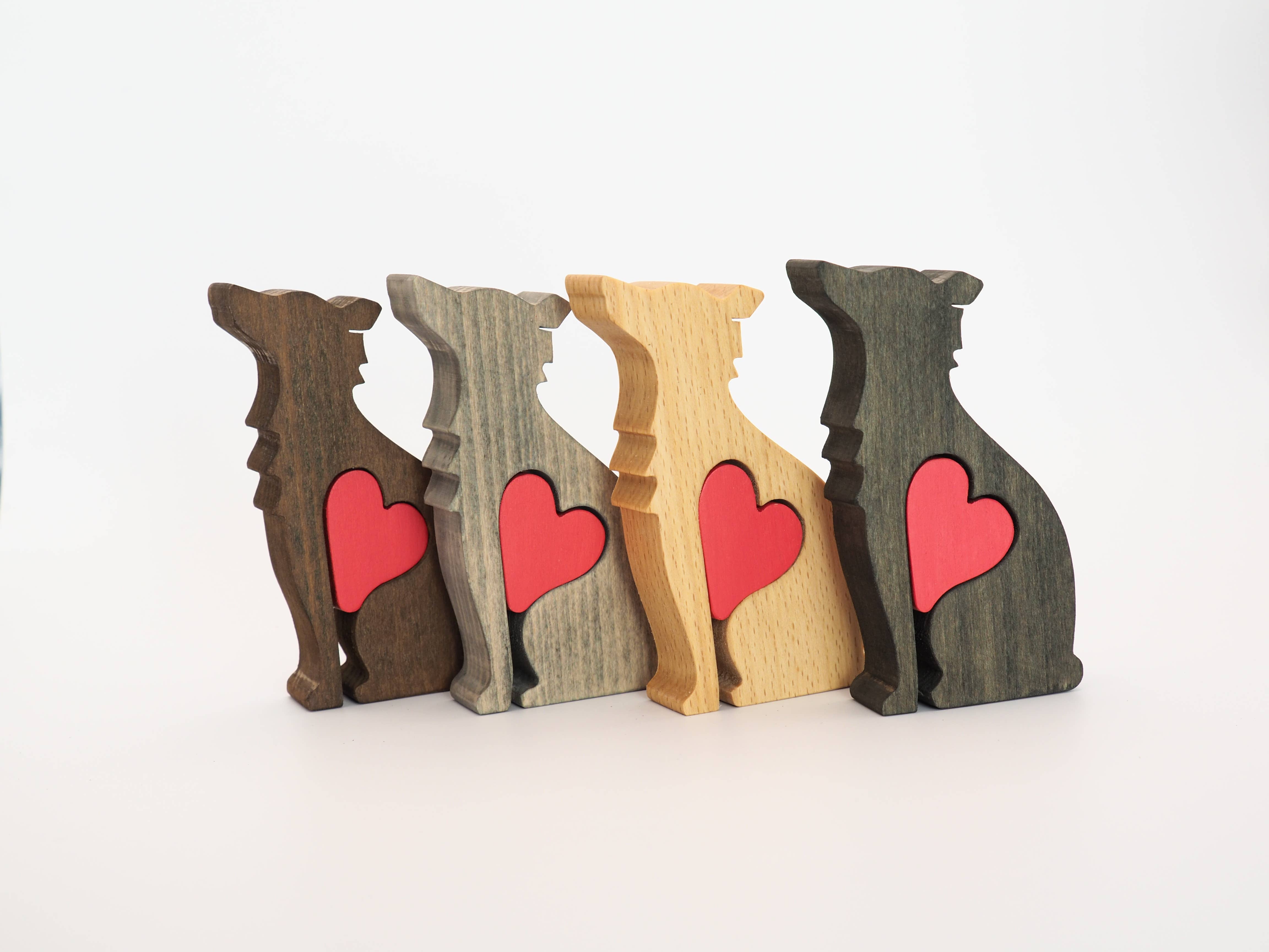 Wood Metamorphosis - Wholesale Decorative Figurine - Wooden Dog Decorative Figurine Starter Pack - LARGE6