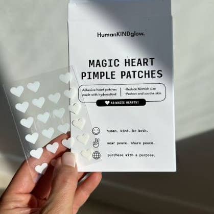 HumanKINDglow – wholesale Acne/hydrocolloid patch – Magic Heart Pimple Patches
