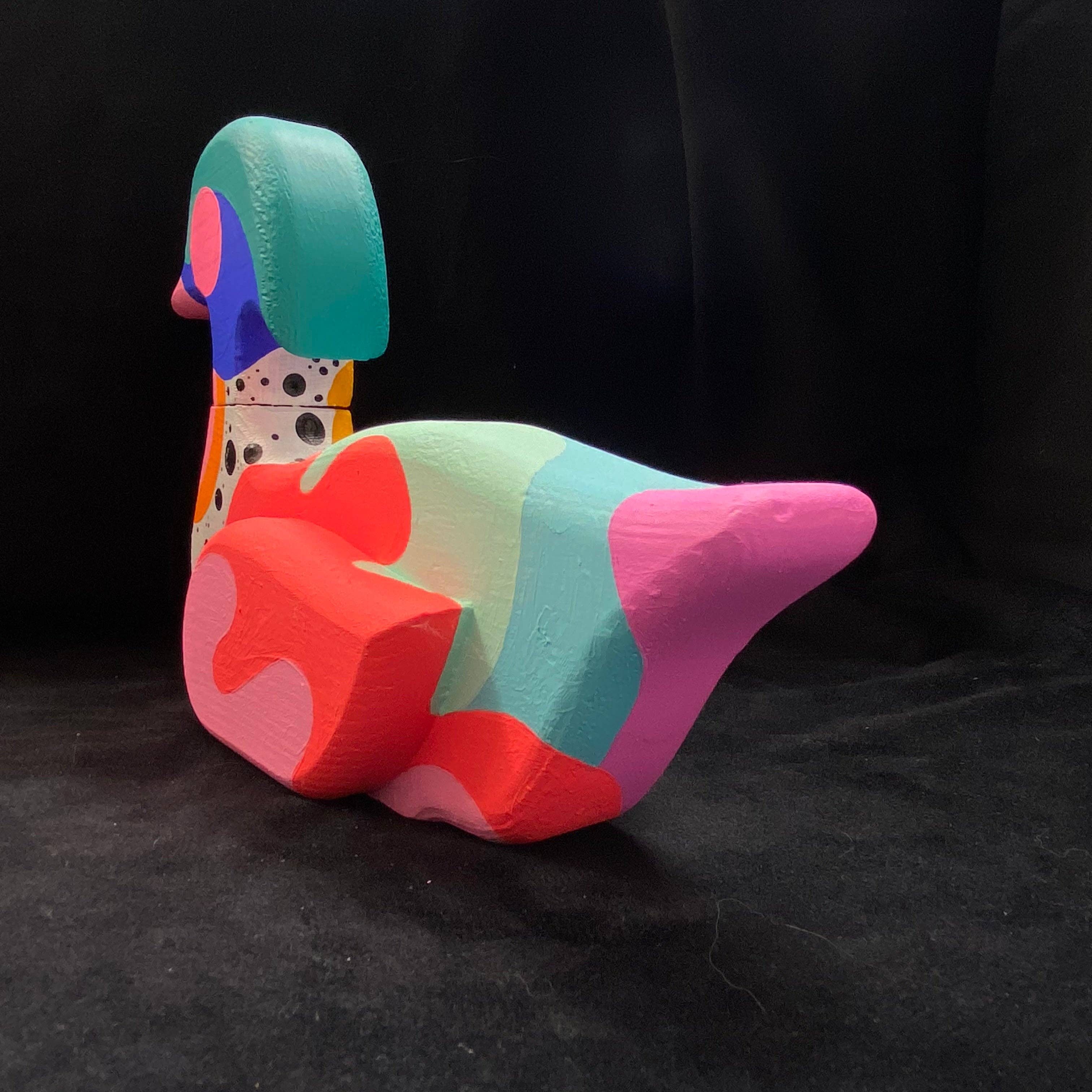 Artifacts of Joy - Wholesale Decorative Figurine - Modern Artifact Pink Cheek Duck3