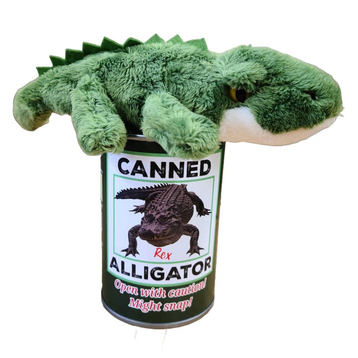 Canned Gifts - Wholesale Stuffed/Plush Toy - Kids & Baby - Rex the Canned Alligator | Stuffed Animal Plush w/Jokes