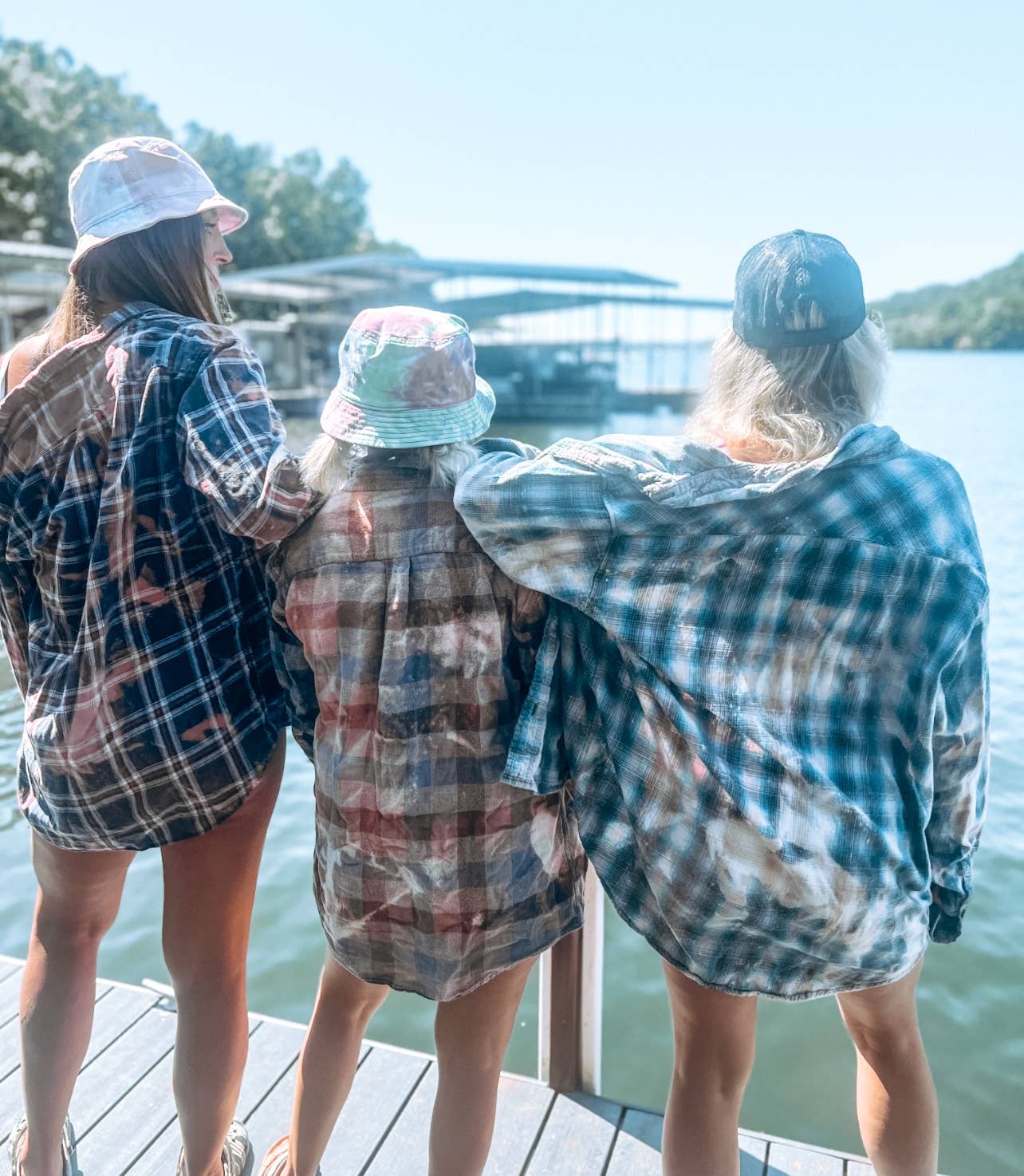 Disohrted Vintage - Vente Chemise à col boutonné – femme - Flanelles décolorées durables12