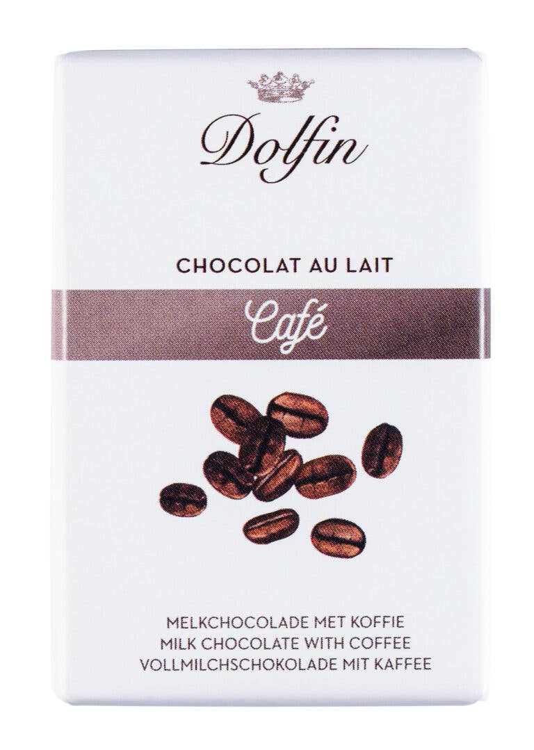 Dolfin – Engroshandel Chokoladeæsk – Mini-tabletter i løs vægt - mælk og kaffe1