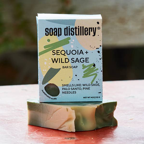 Sequoia + Wild Sage Bar Soap for wholesale by Soap Distillery