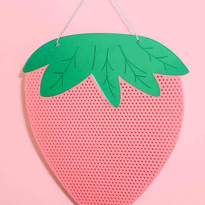 Pop Pastel - Wholesale Jewelry Stand & Display - Strawberry Earring Holder Hanger | Pin Board