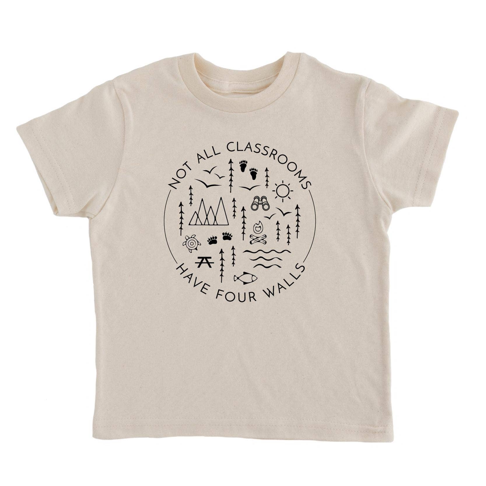 Nature Supply Co - Wholesale Screen Printed T-Shirt - Kids - Not All Classrooms Have Four Walls Kids Tee | Eco Friendly1
