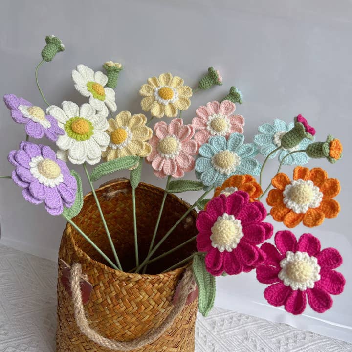 Lilyrosy Gehaakte Zinnia, Handgemaakte Cadeaus voor wholesale door Lilyrosy(Duty free)