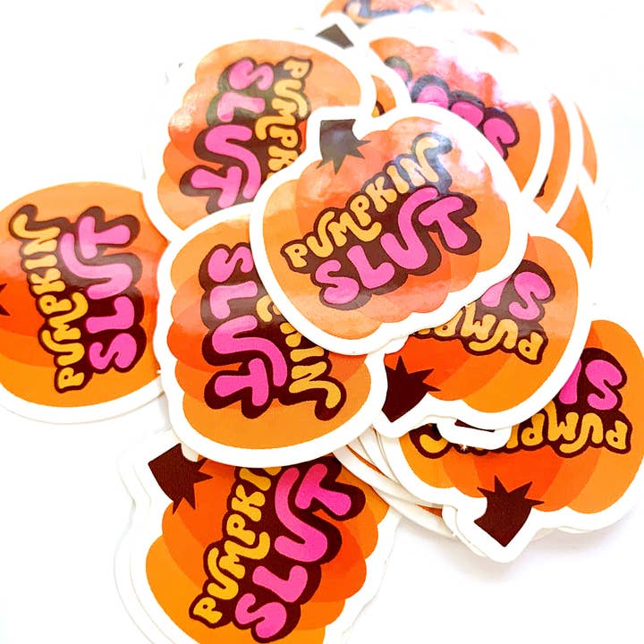 Krystan Saint Cat - Wholesale Sticker - Pumpkin Slut Mini Sticker2