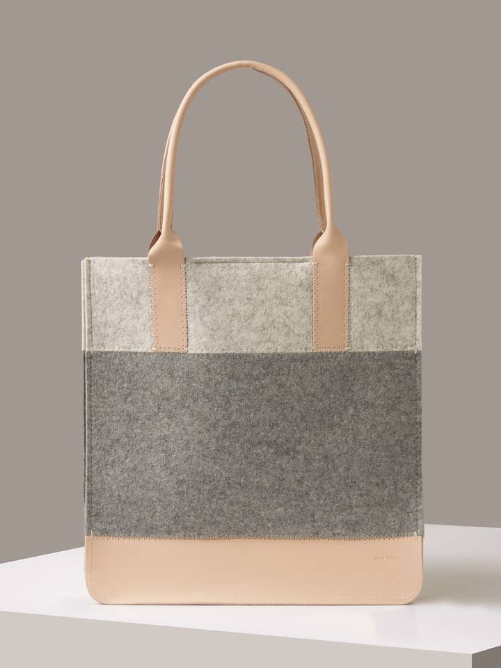Jaunt Merino Wool Tote Granito, Branco Mesclado e Natural por atacado de Graf Lantz