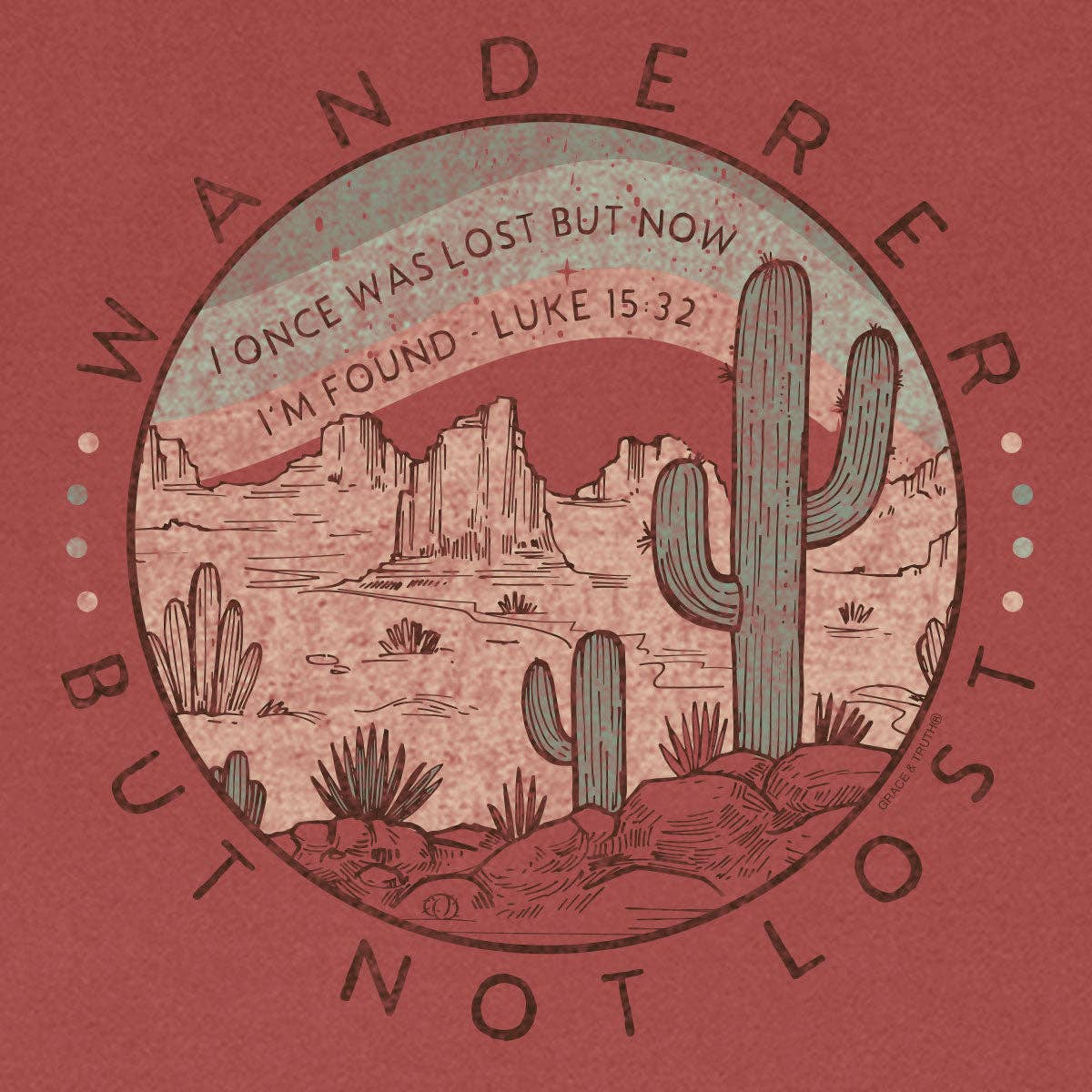 Terre cuite T-shirt Grace & Truth Wanderer pour femme en vente sur Faire2