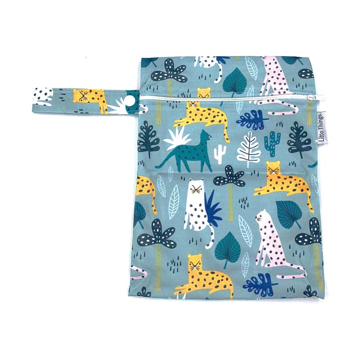 Small Wet Bag - Kitty Cheetah por atacado de Litto Things