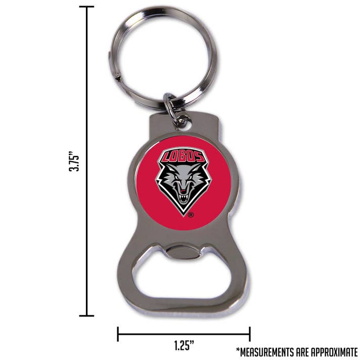 Rico Industries - Wholesale Keychain - Unisex - NCAA New Mexico Lobos Bottle Opener Key Chain5