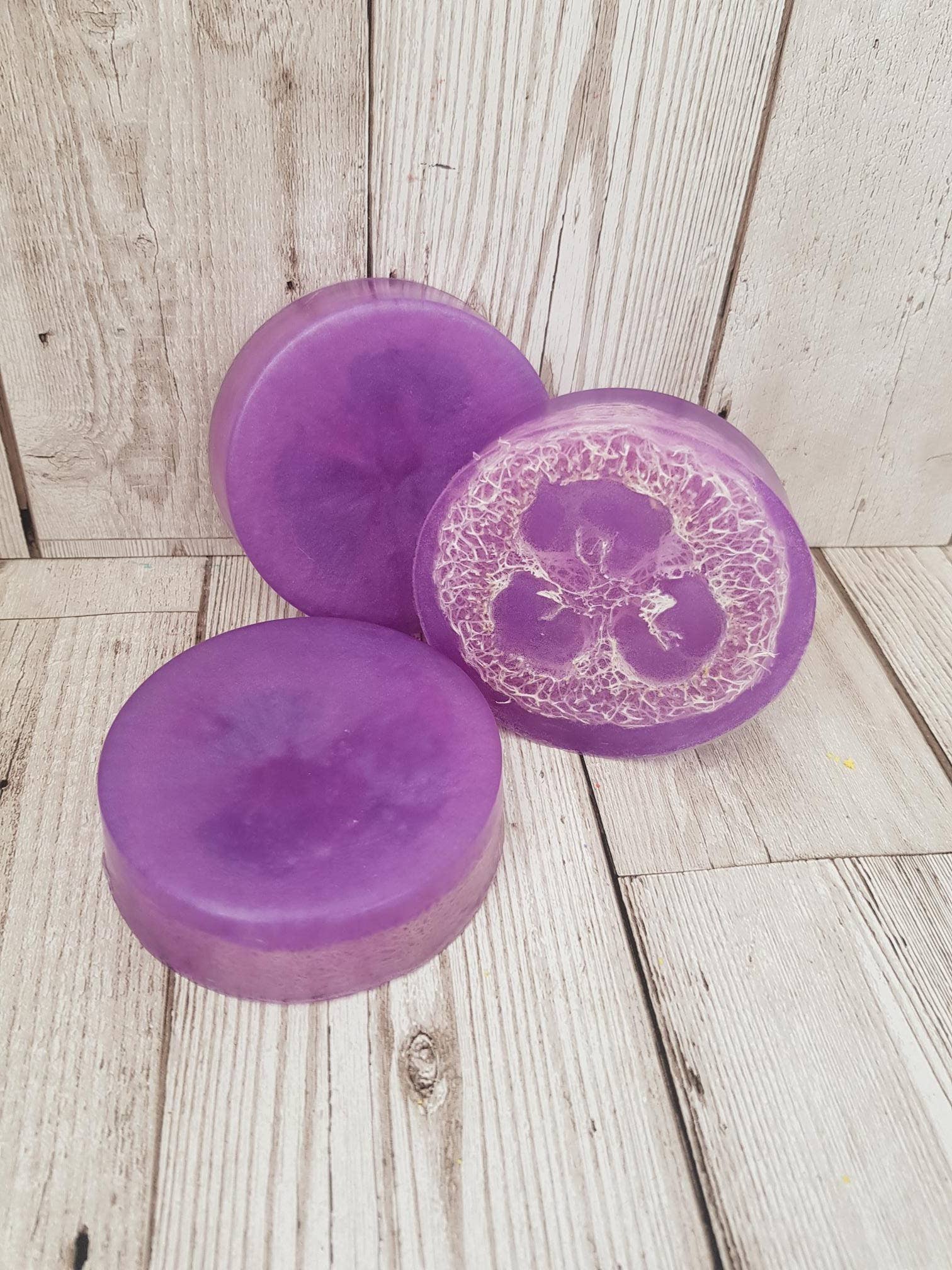 The Soap Sisters – wholesale Bar Soap – Lavender and Chamomile Loofah Soap Bar