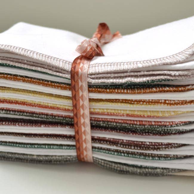 Ginas Soft Cloth Shop - Wholesale Dishcloth - White Birdseye - 11x12 Paperless Unpaper Towels 2 Ply9