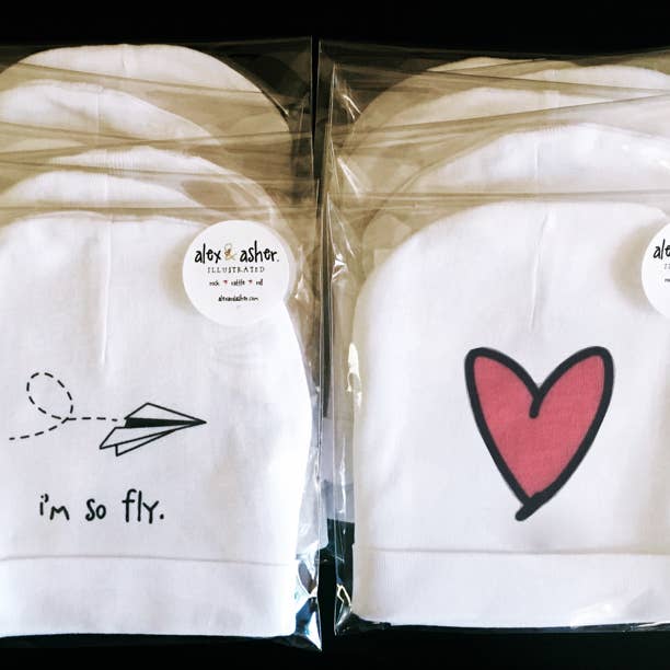 REMOVED BRAND - Wholesale Beanie - Kids - I Heart Pink Beanie1