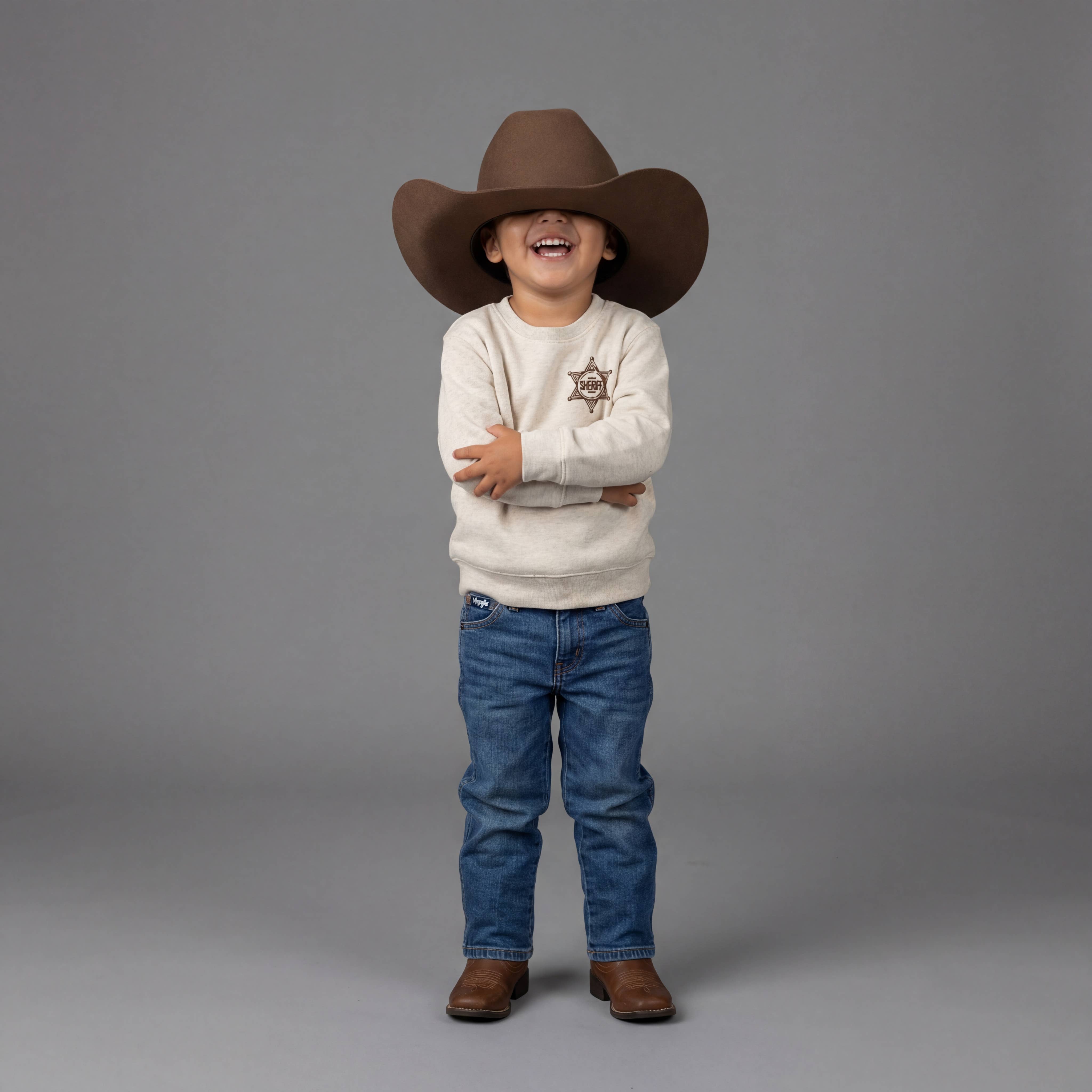 The Wishing Elephant - Wholesale Sweatshirt - Kids - Sheriff Sweatshirt, Cowboy Clothes for kids, Western, Boys2
