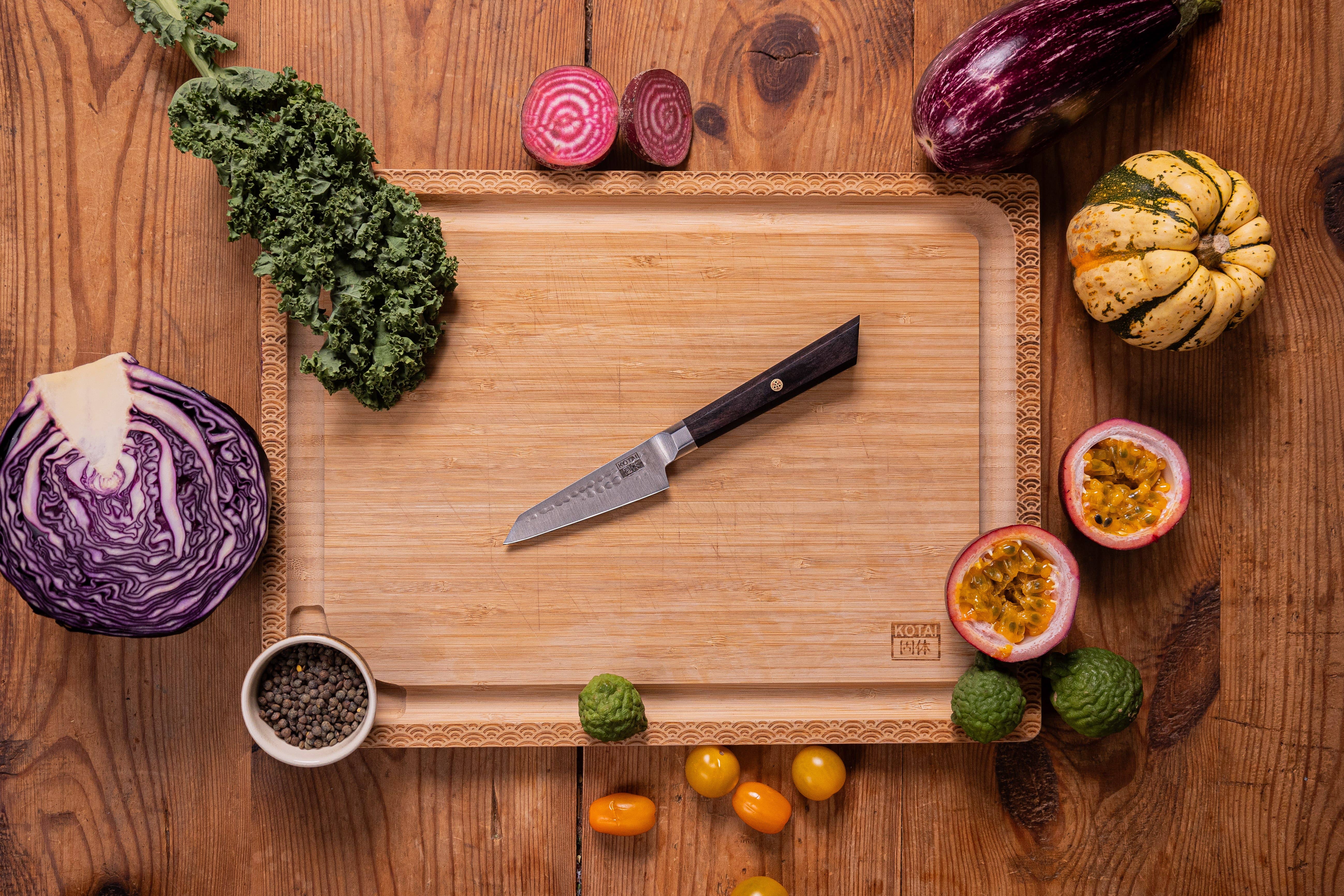 KOTAI – Engroshandel Køkkenkniv – KOTAI Bunka urtekniv med gaveæske2