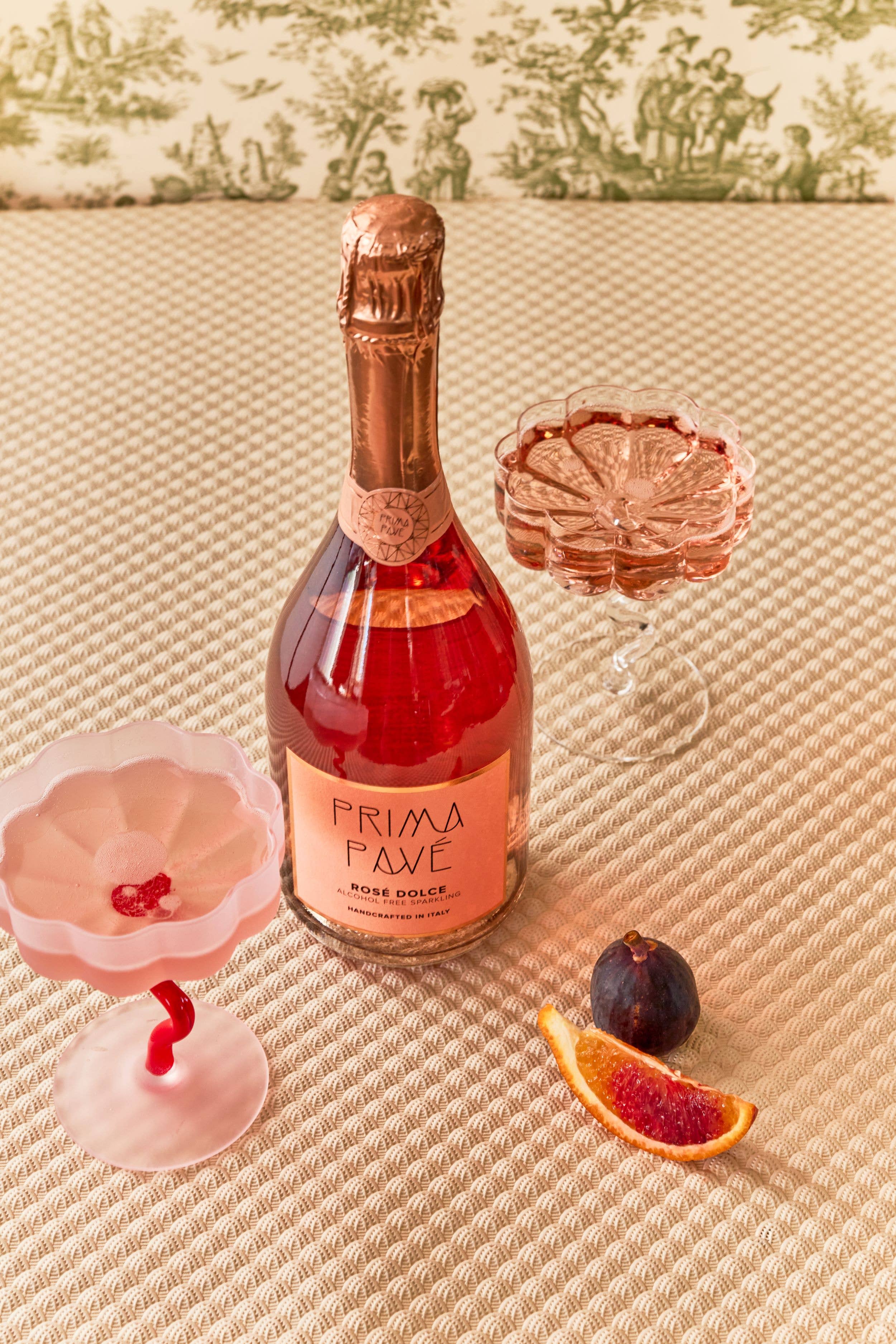 Prima Pavé - Wholesale Non-Alcoholic Spirits/Wine/Beer - Rose Dolce Demi-Sec -12 Bottle Case2